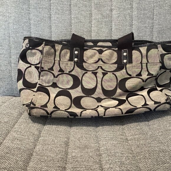 Coach Signature Jacquard Canvas Tote – Style F14878 - Picture 4 of 10